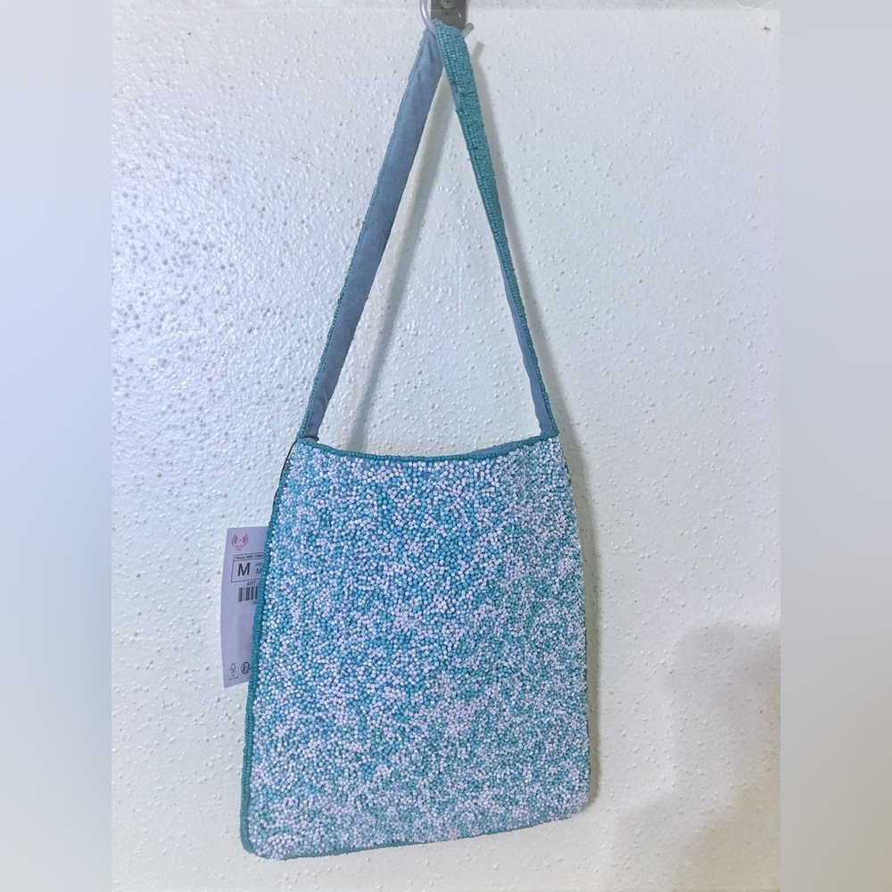 Zara Beaded Fish Mini Bucket Bag. NWT - Picture 7 of 7